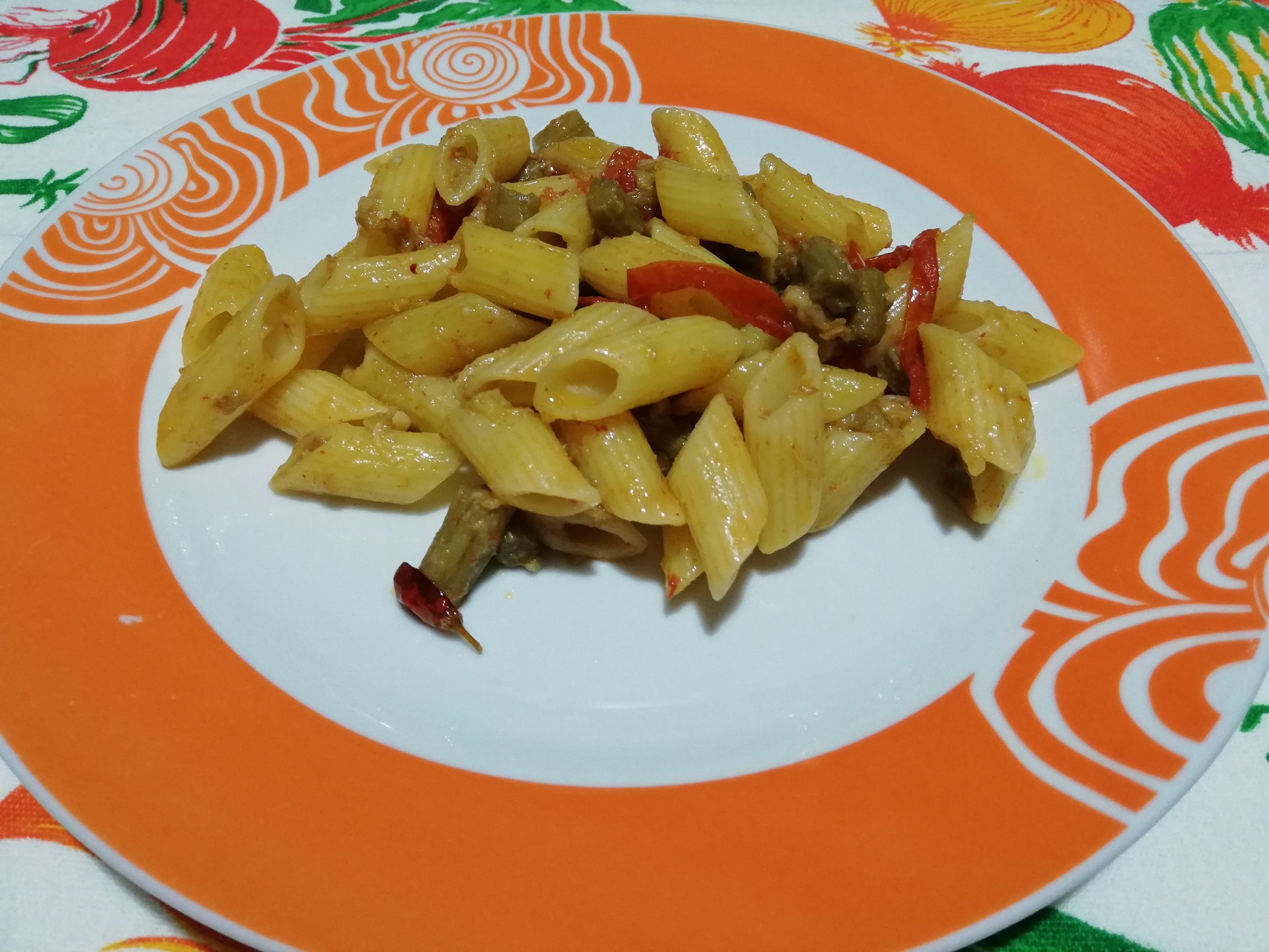 Pennette carciofi e guanciale