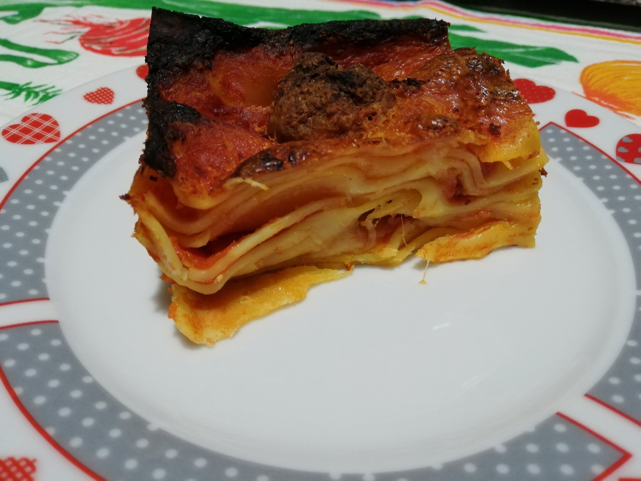 Lasagna con polpette