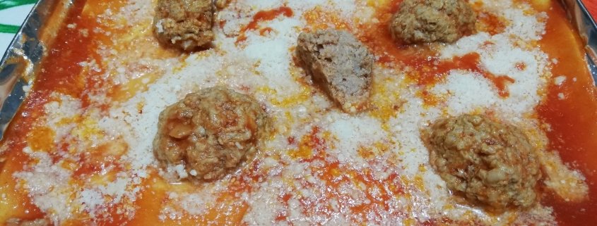 Lasagna con polpette