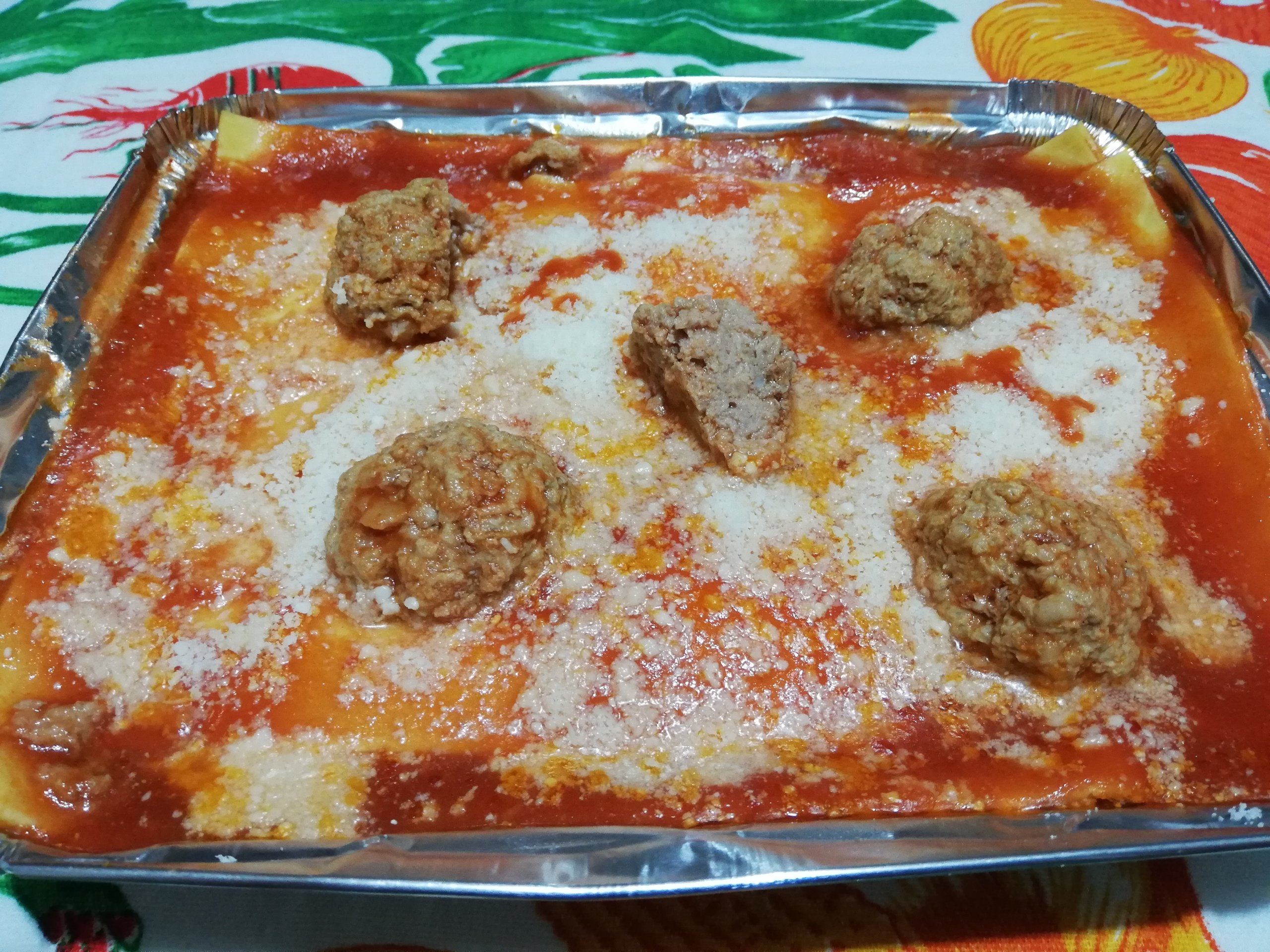 Lasagna con polpette
