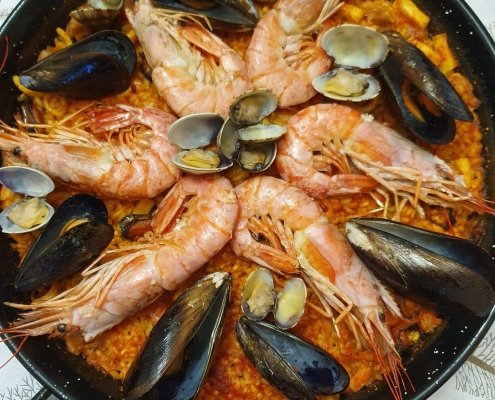Paella di pesce