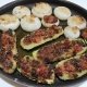 Zucchine ripiene al forno con le cipolle