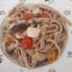 Fettuccine integrali con funghi porcini, capesante e pomodorini