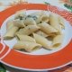 Pennoni rigati rughetta e gorgonzola