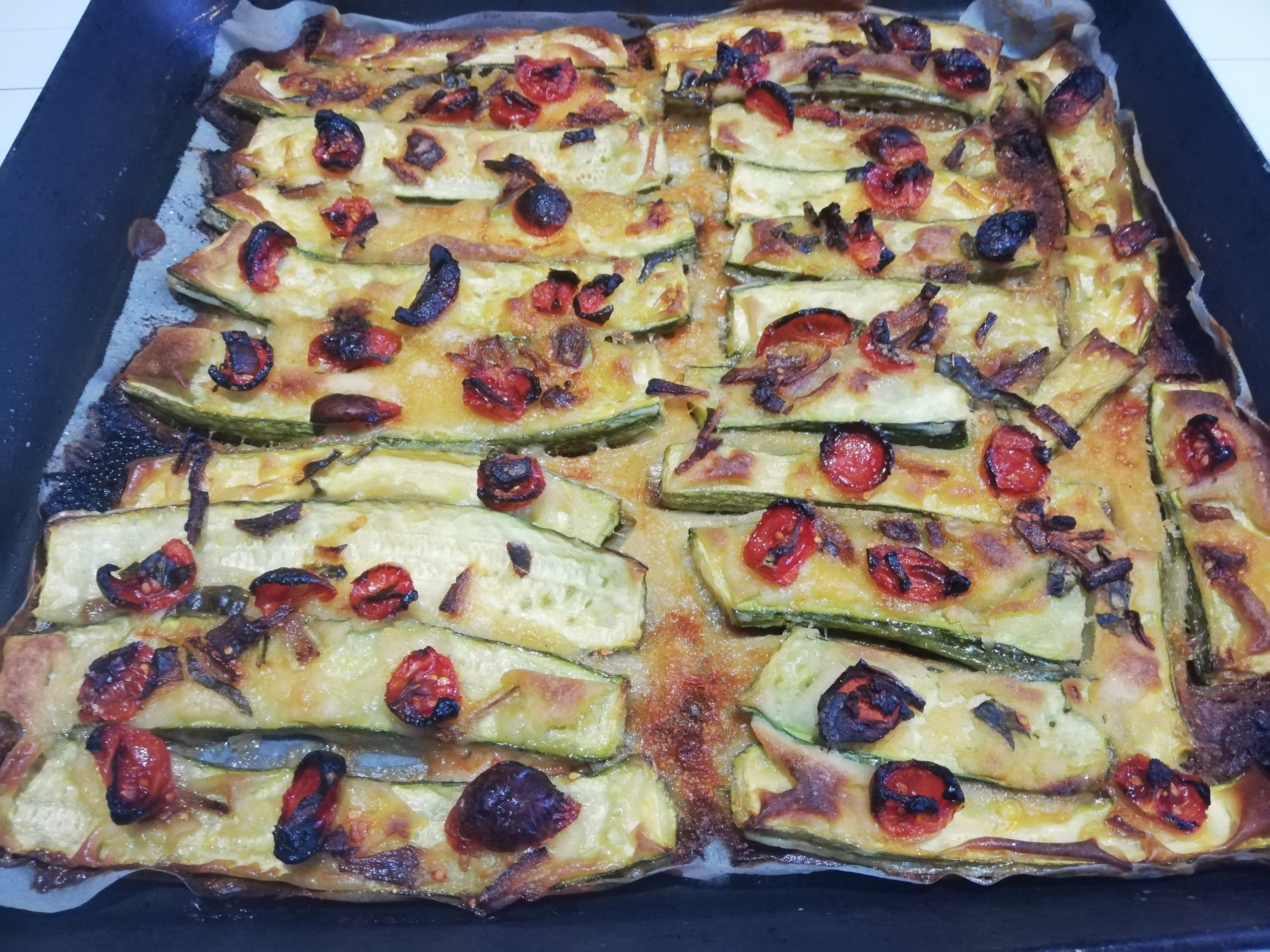 Zucchine pastellate al forno