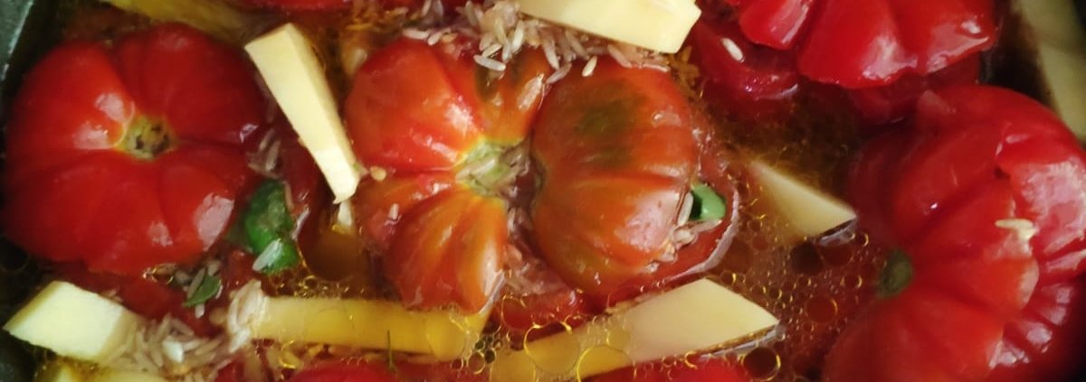 Pomodori col riso al tegame (di Marina)