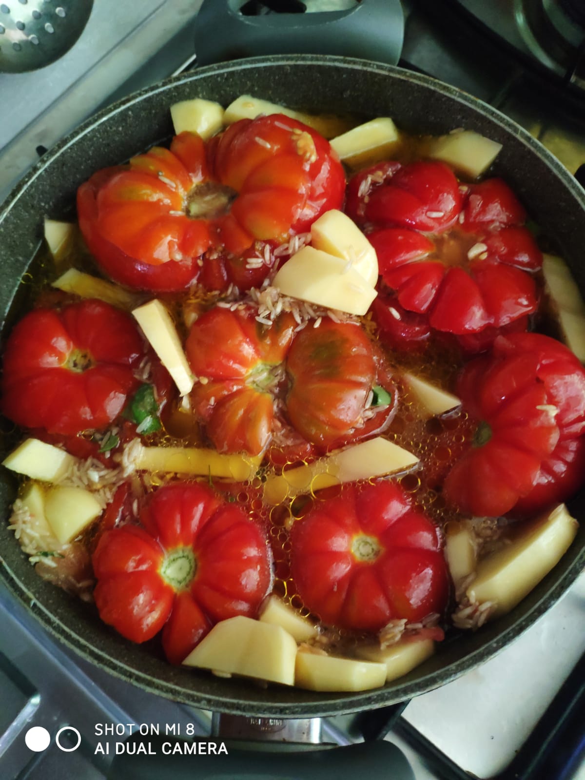 Pomodori col riso al tegame (di Marina)