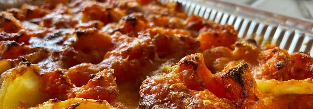 Tortino rustico di patate e zucca gratinate