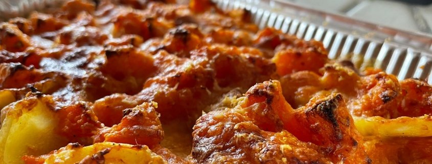 Tortino rustico di patate e zucca gratinate