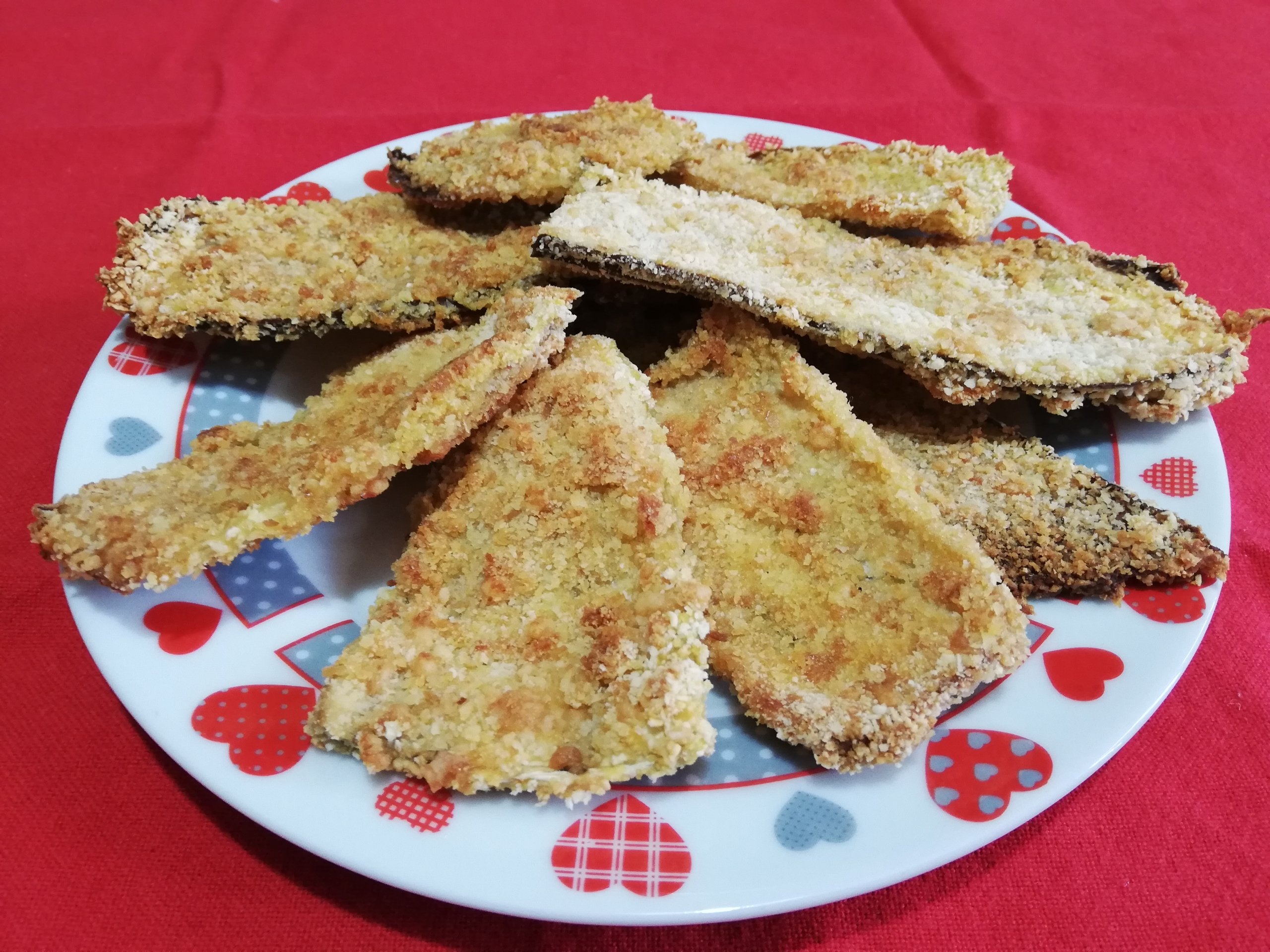 Melanzane impanate al forno