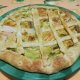 Torta rustica salmone e fiori di zucca