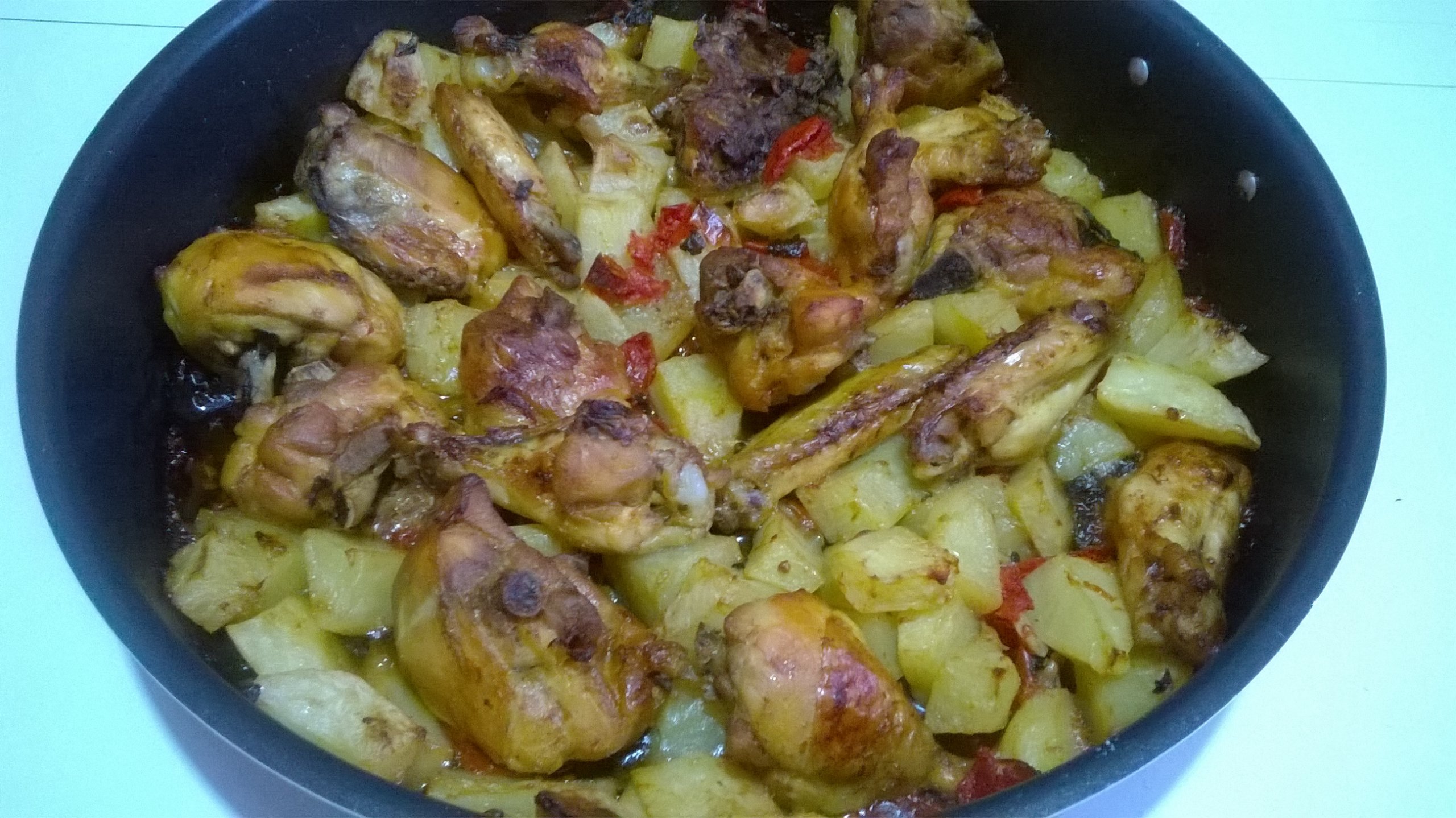 Pollo al pecorino e basilico