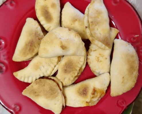 Mezze lune di pasta matta