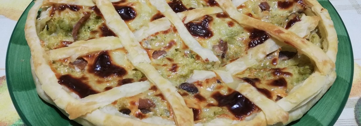 Torta rustica broccoli e alici