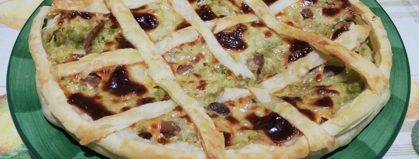 Torta rustica broccoli e alici