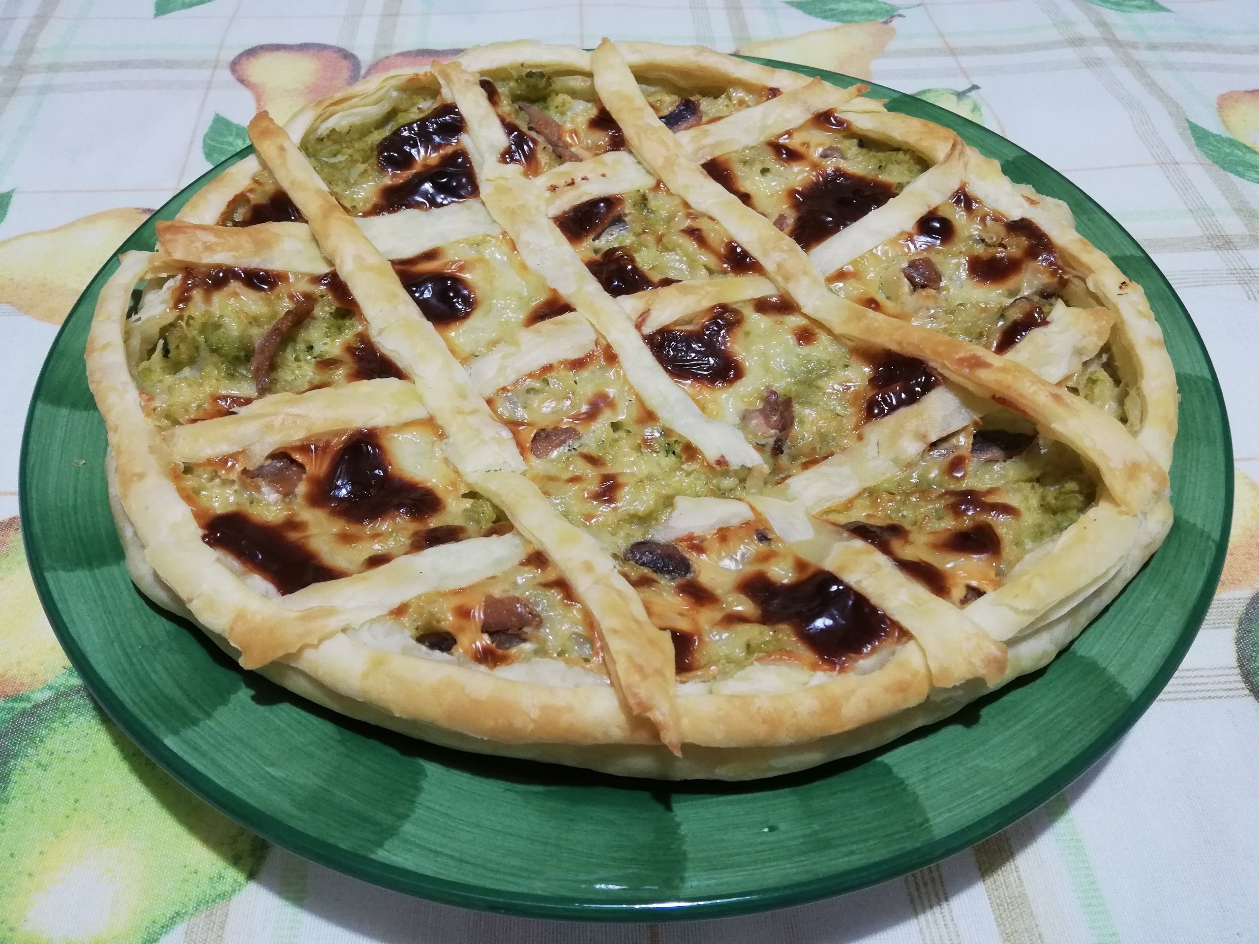 Torta rustica broccoli e alici