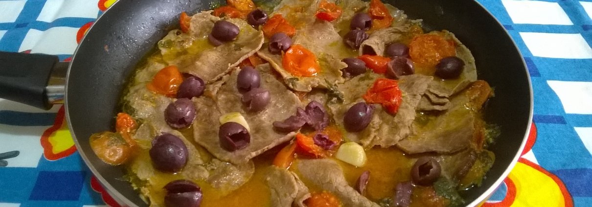 Fettine alla pizzaiola con le olive