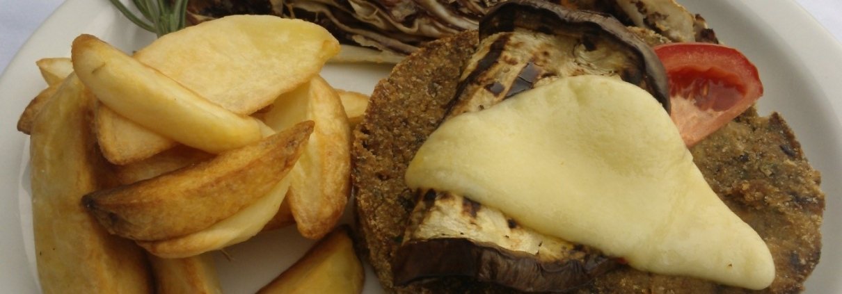Hamburger di melanzane al profumo di timo e maggiorana