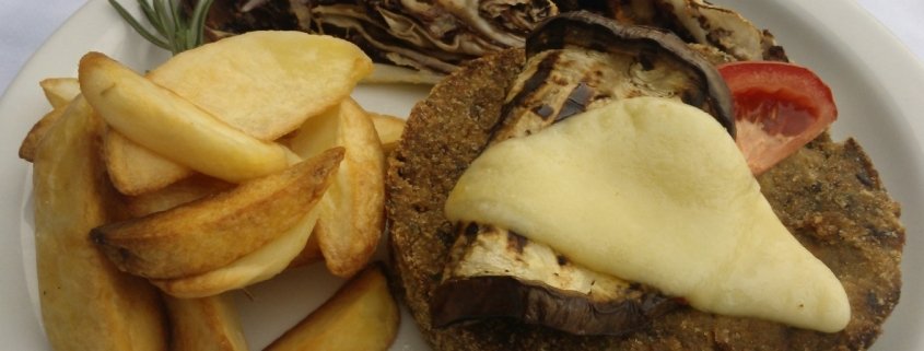 Hamburger di melanzane al profumo di timo e maggiorana