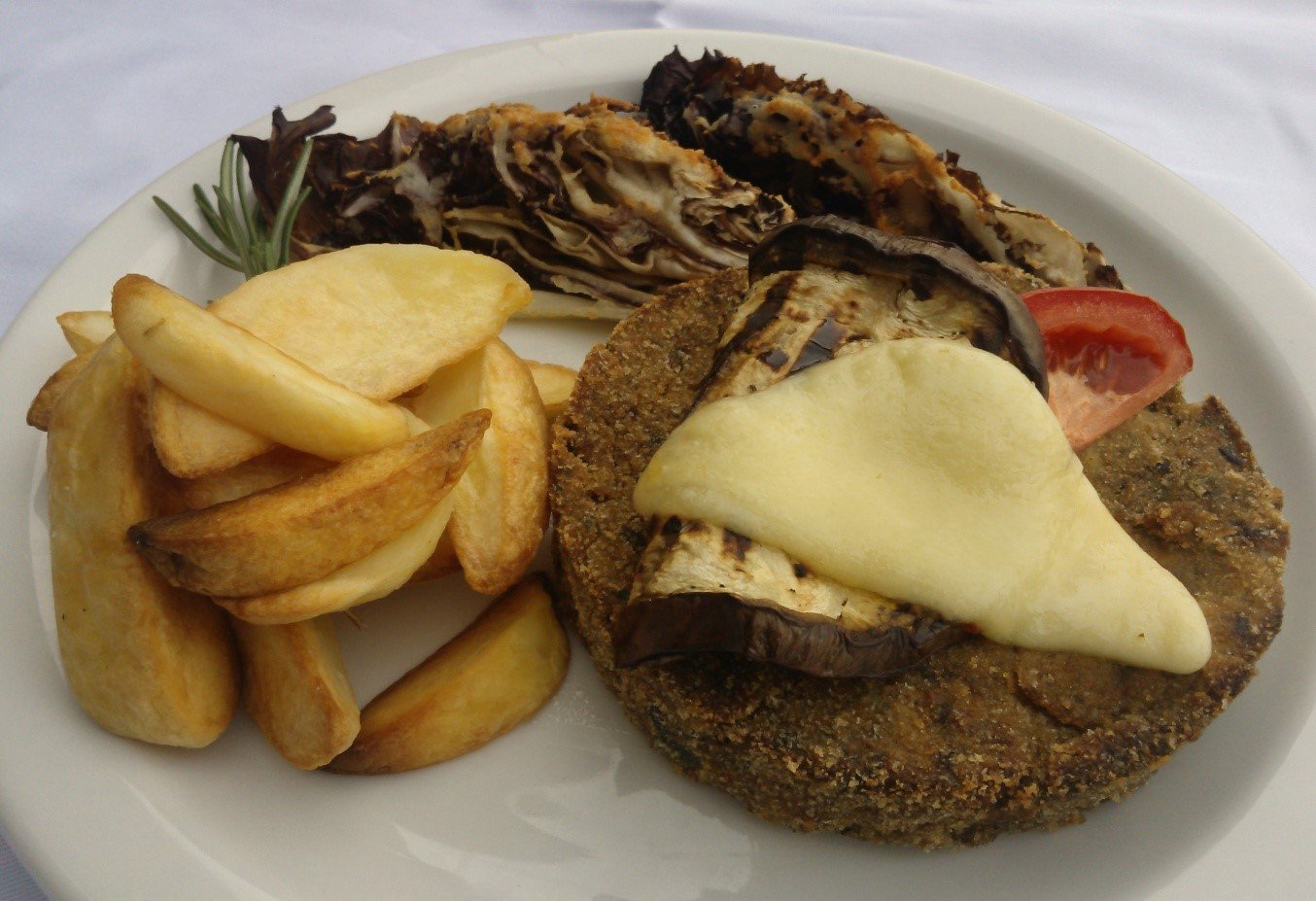 Hamburger di melanzane al profumo di timo e maggiorana