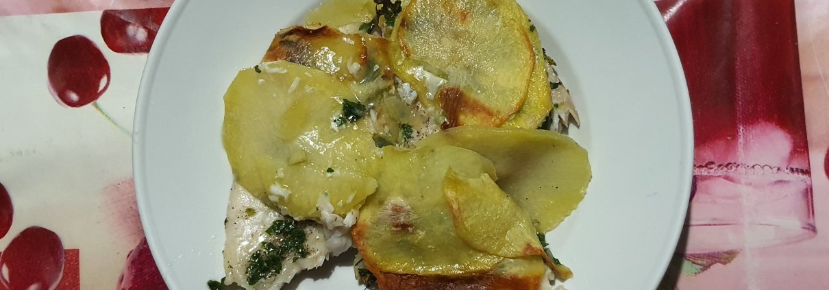 Cernia in crosta di patate