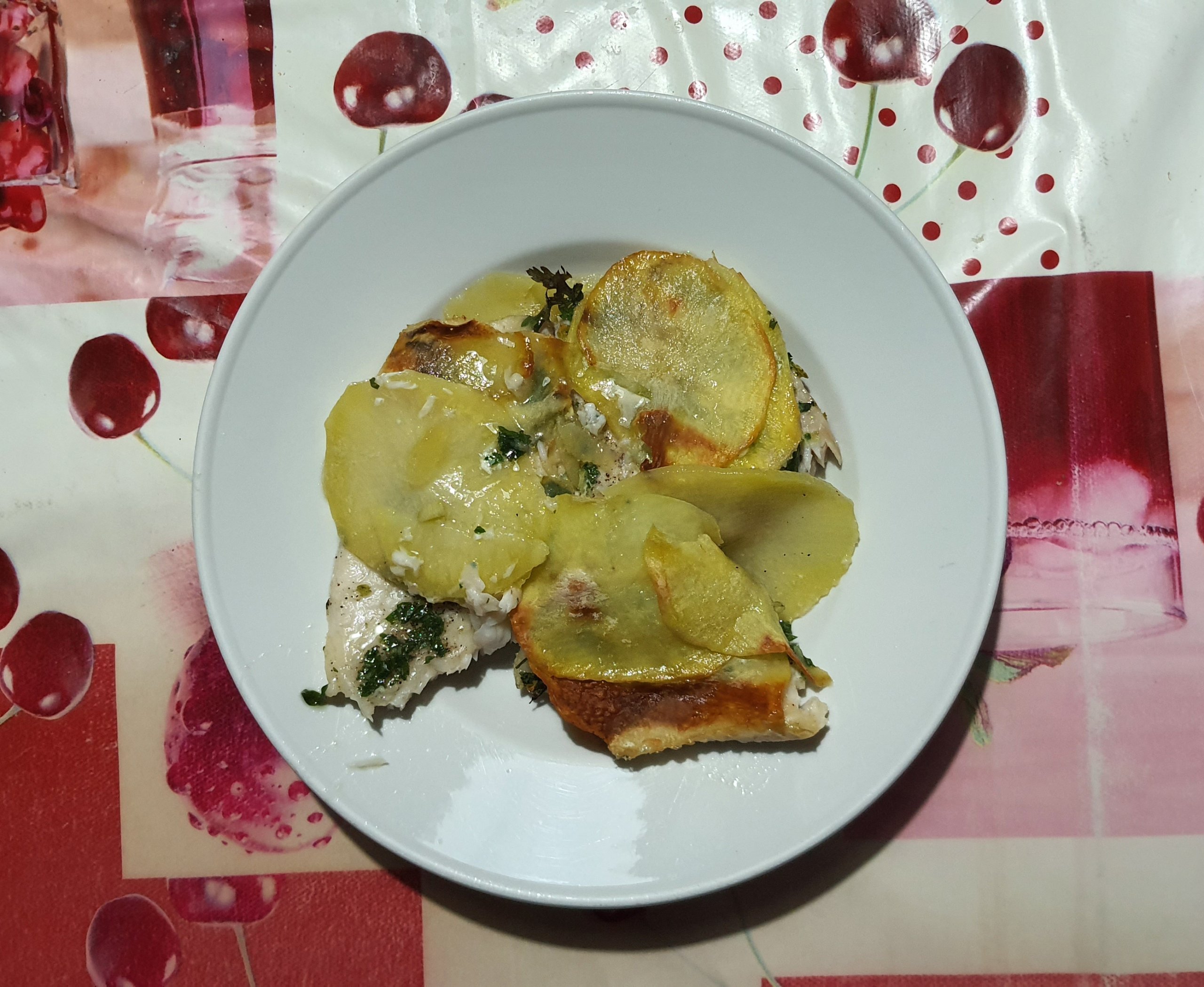 Cernia in crosta di patate