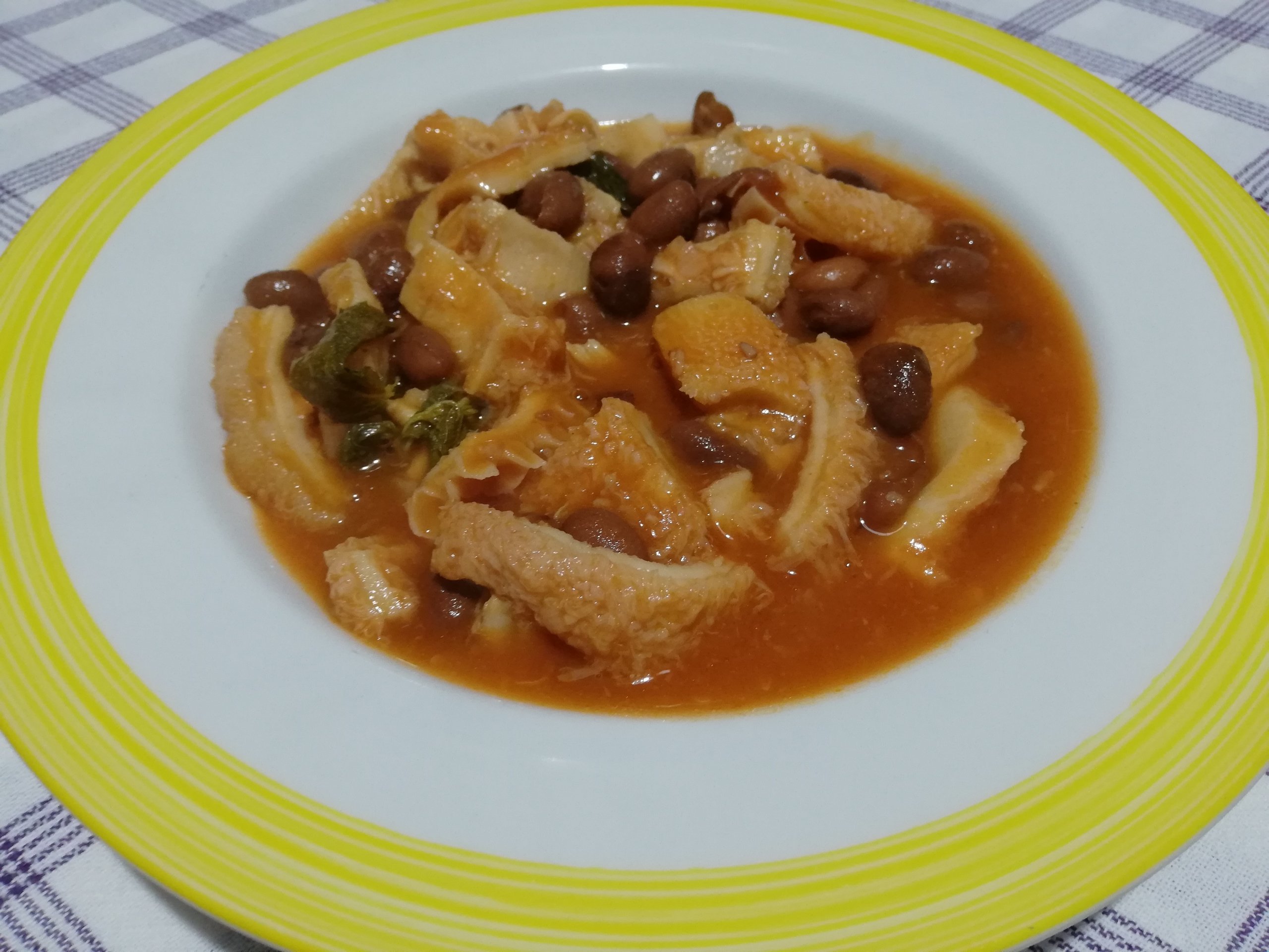 Trippa alla romana coi fagioli