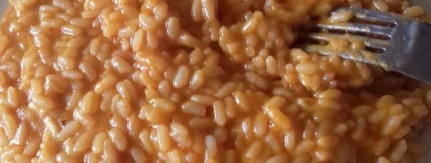 risotto al pomodoro e scamorza affumicata di rita