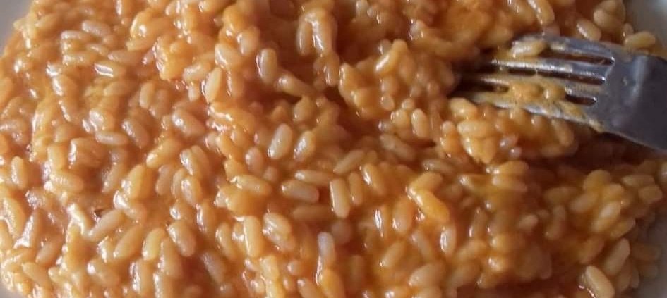 risotto al pomodoro e scamorza affumicata di rita