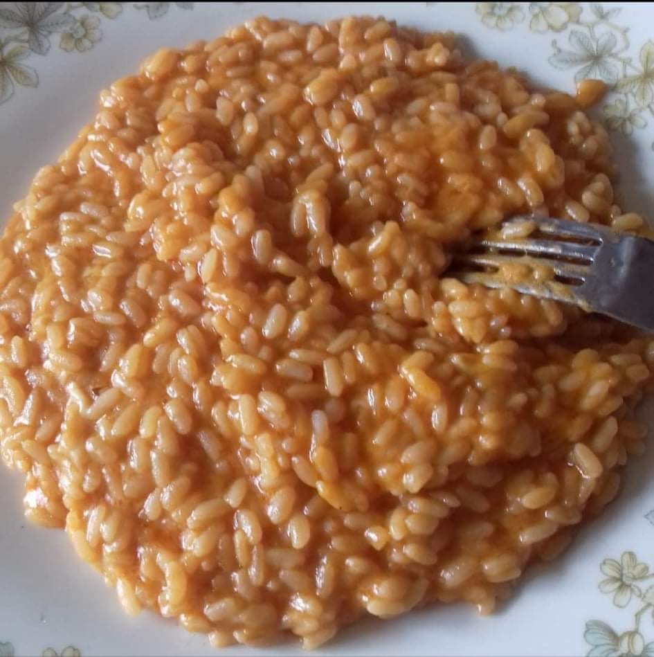 risotto al pomodoro e scamorza affumicata di rita