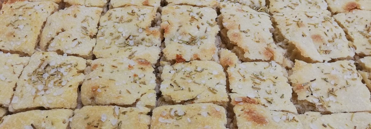 Focaccia con sale grosso