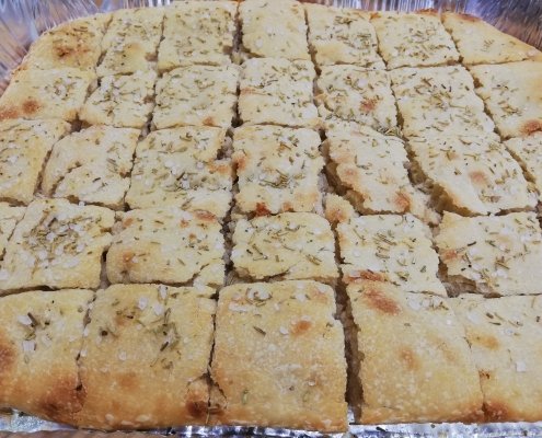 Focaccia con sale grosso