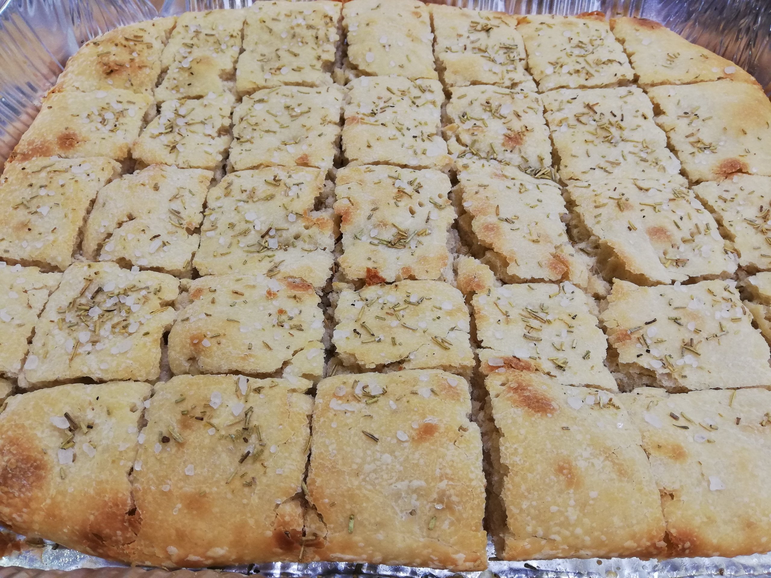 Focaccia con sale grosso