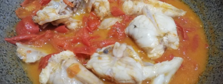 Rana pescatrice (coda di rospo) in padella