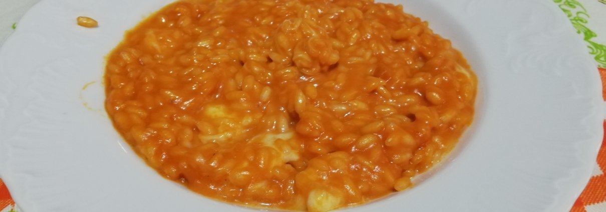 Risotto al pomodoro e mozzarella