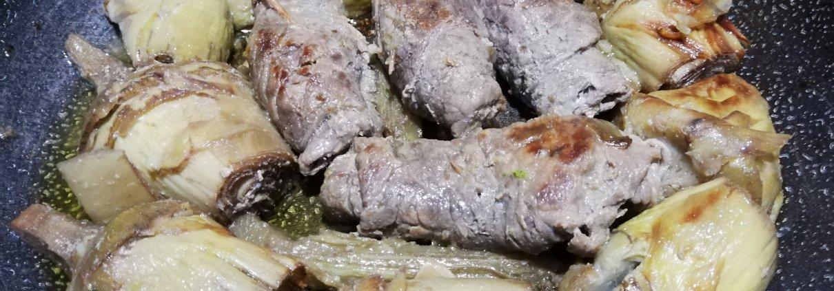 Involtini di carne ai carciofi