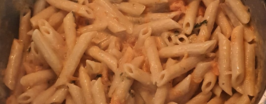 Penne rigate con zucca e Philadelphia