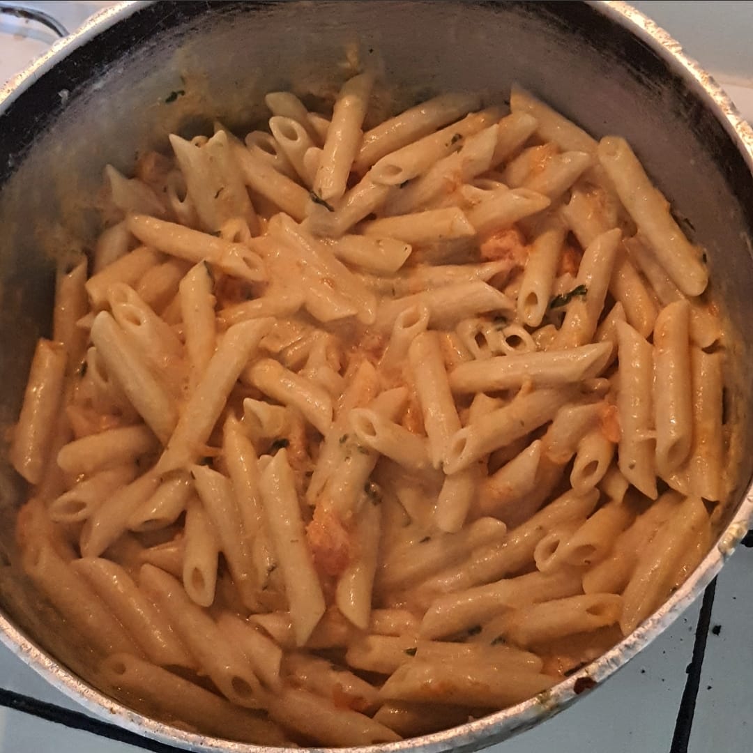 Penne rigate con zucca e Philadelphia