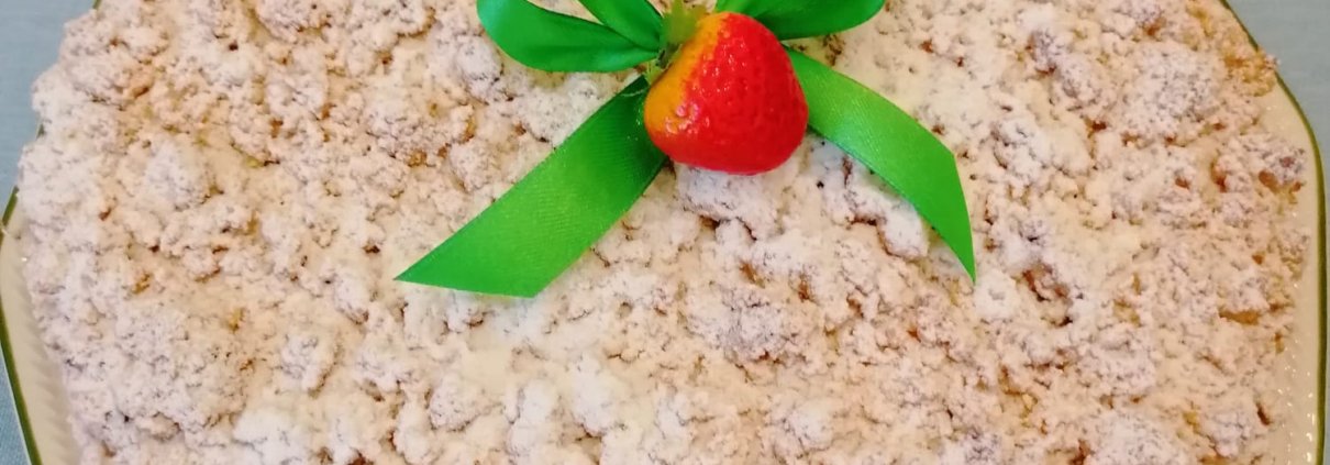 Sbriciolata con marmellata di fragole