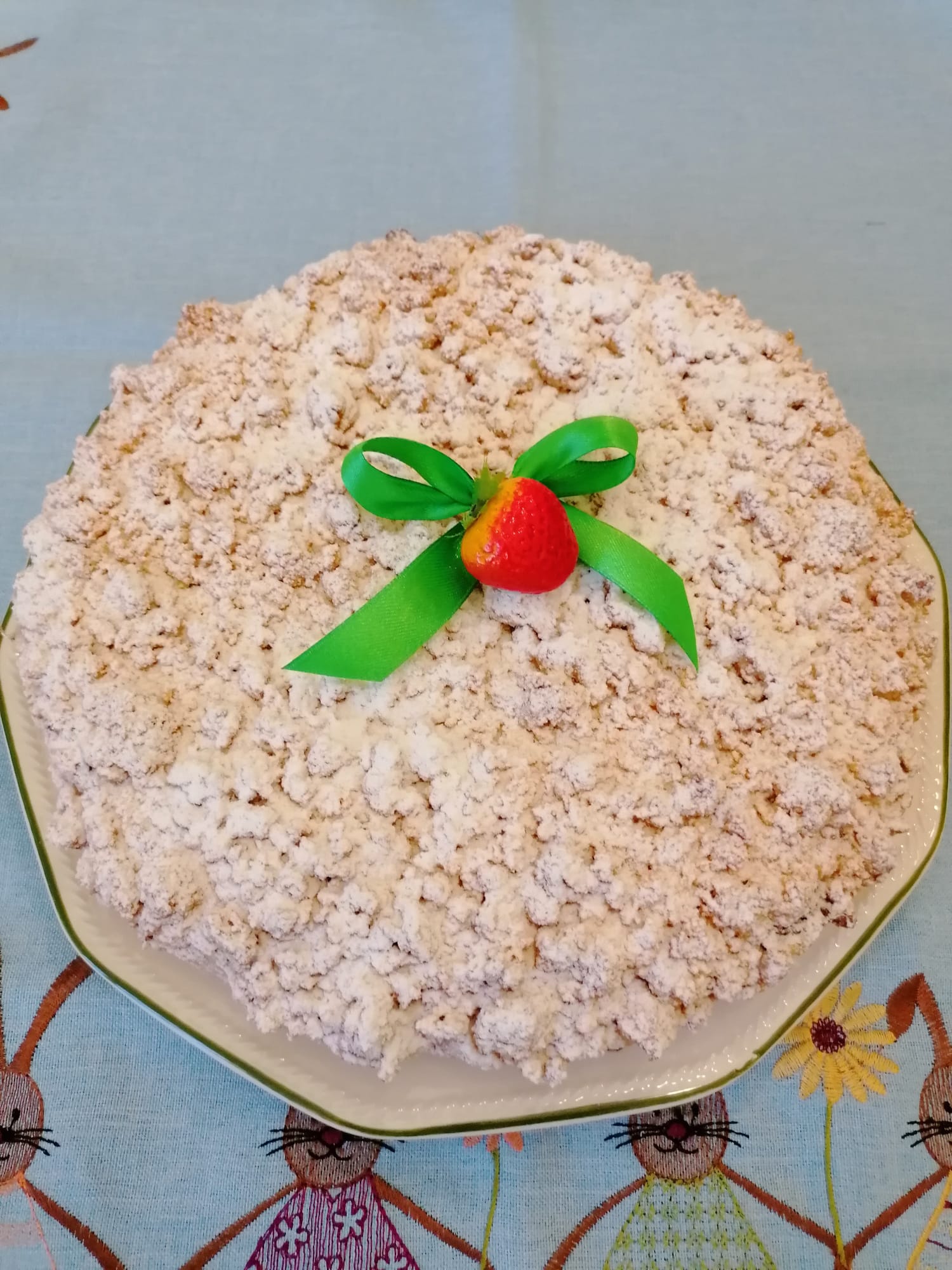 Sbriciolata con marmellata di fragole