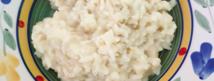 Risotto al limone senza lattosio