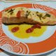 Salmone in padella coi pomodorini