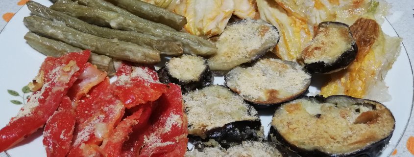 Contorno misto pastellato al forno
