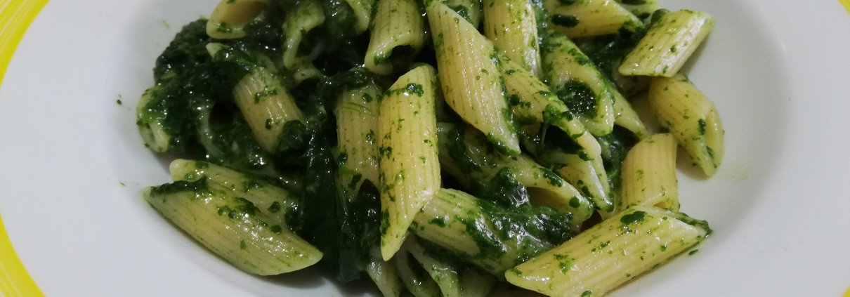 Pennette alla crema di spinaci