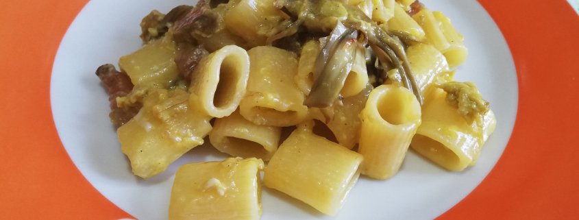 Carbonara di carciofi