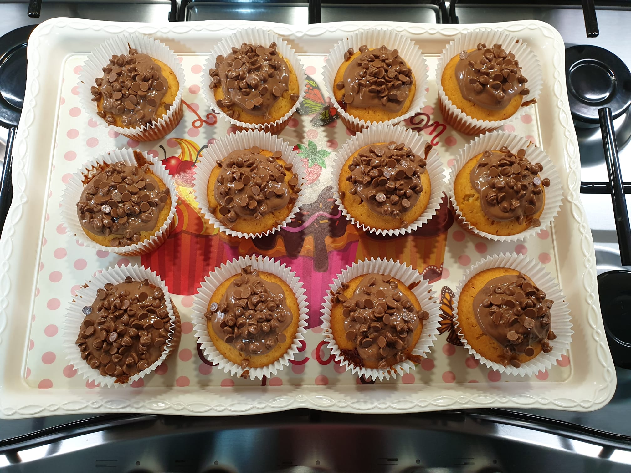 Muffin con cuore di Milka di Giada