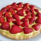 Crostata di fragole e crema pasticcera