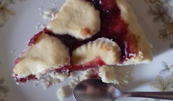 Crostata alla marmellata di lamponi senza glutine di Rita