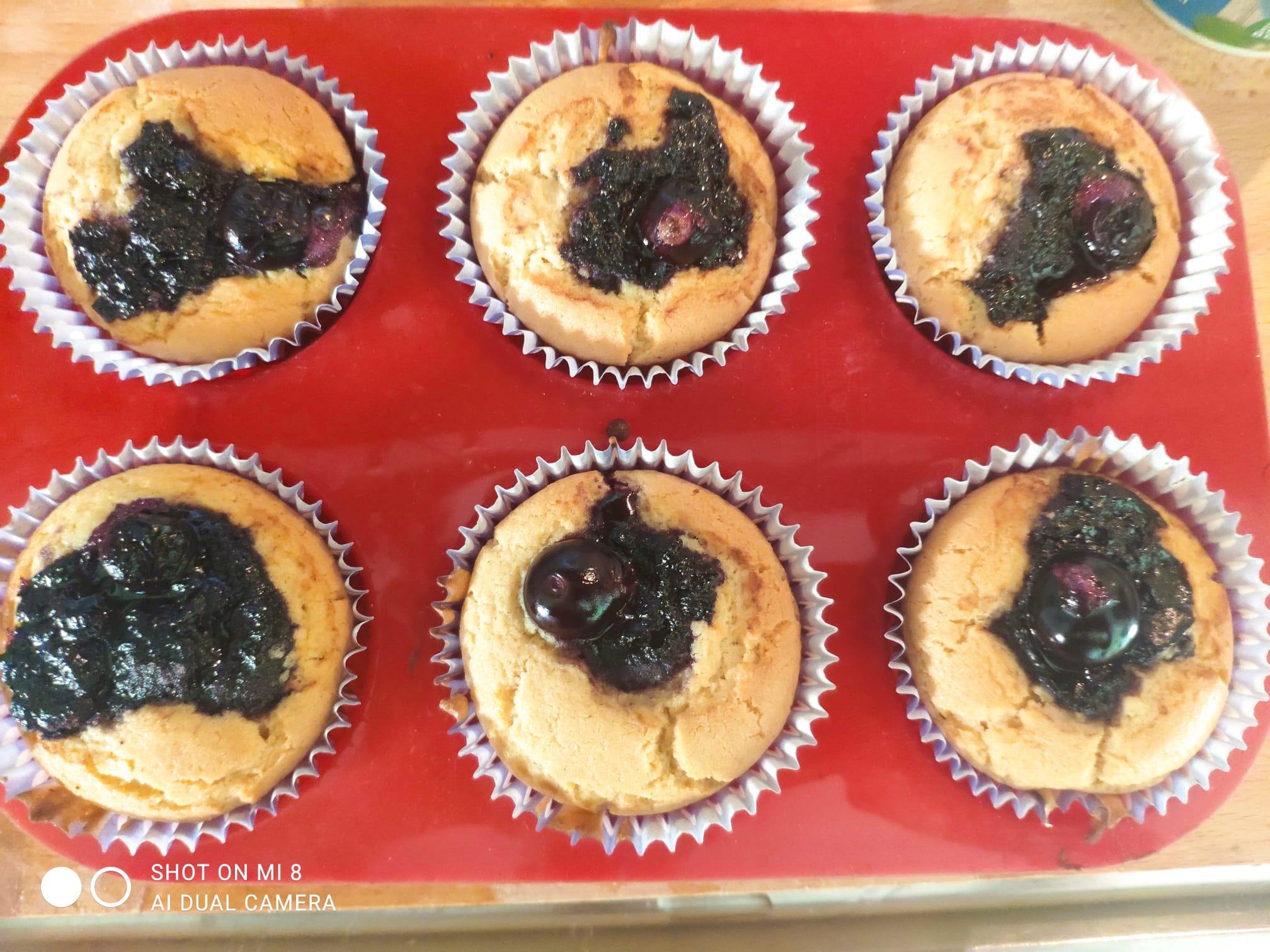 Muffin ai mirtilli senza glutine e senza lattosio