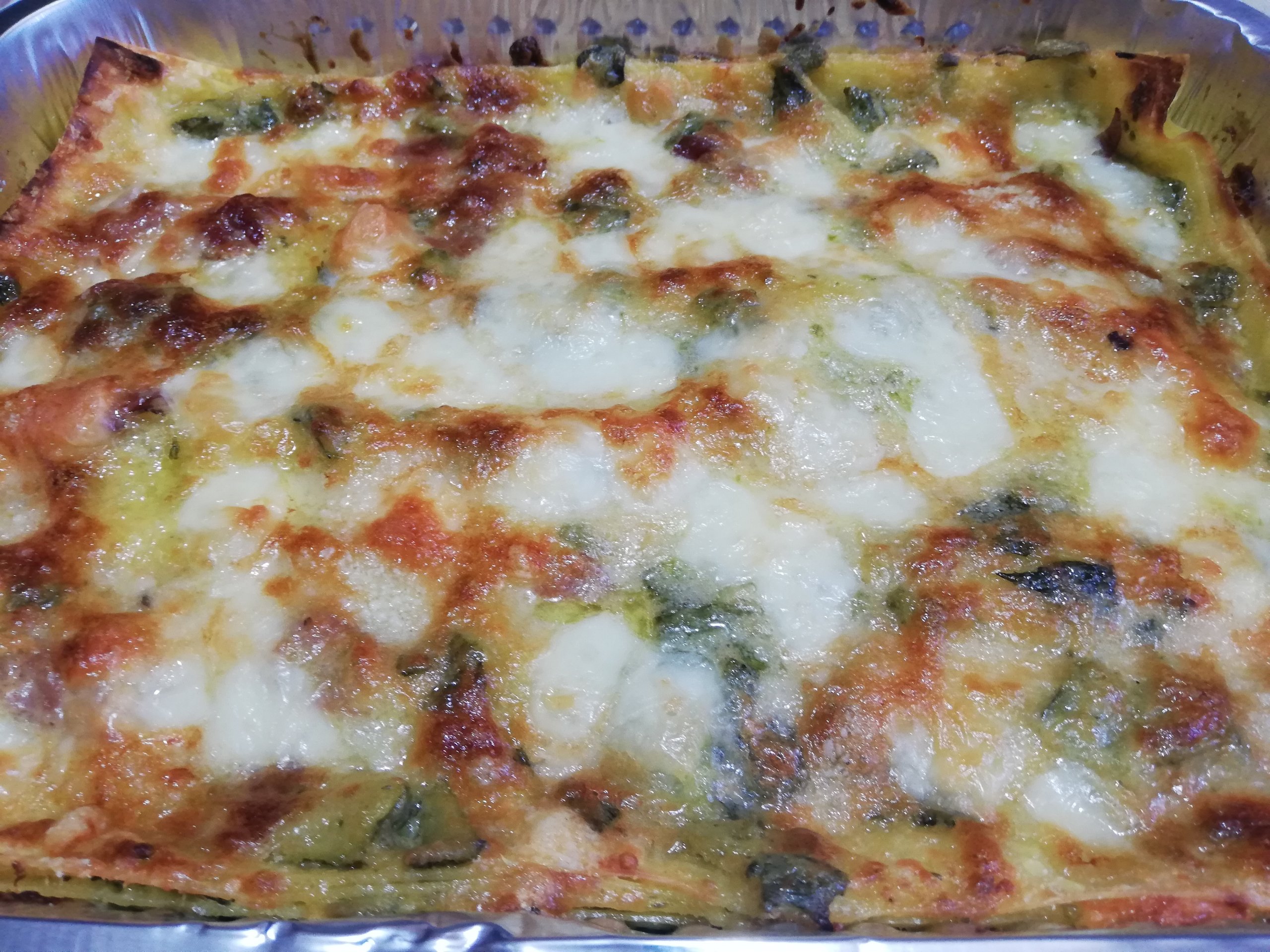 Lasagna con zucchine e speck